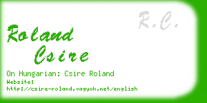 roland csire business card